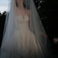 Vintage Simple Ball Gown Sweetheart Neck White Satin Wedding Dress SH5000