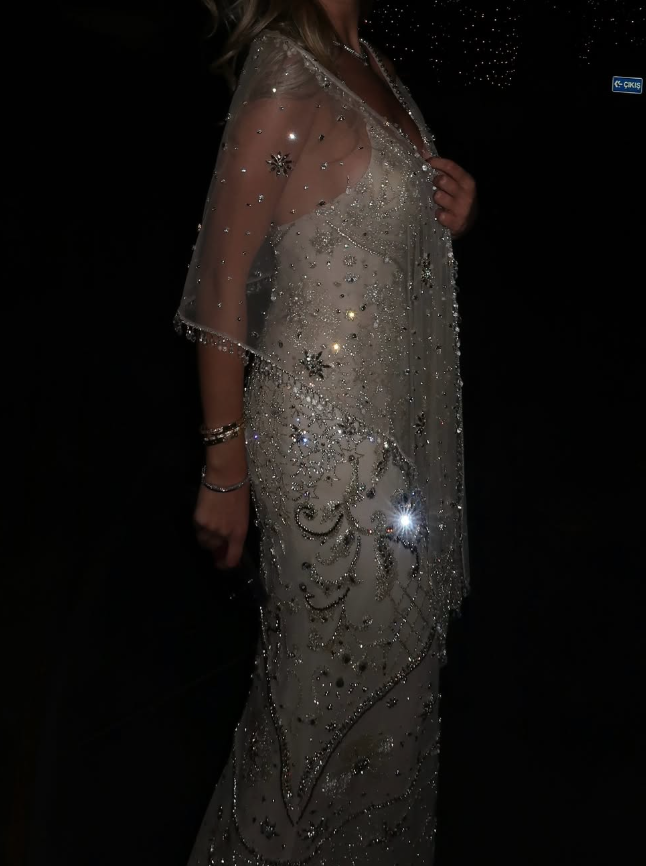 Shiny Exquisite Beaded Rhinestone Sheath Straps Tulle Long Prom Dress SH5356