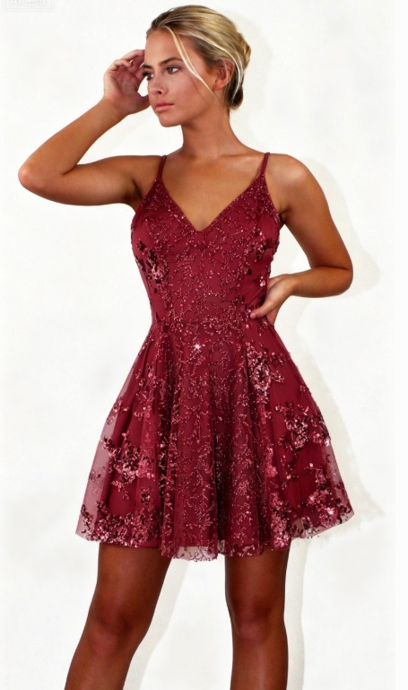 Silver Homecoming Dresses, Short Backless Homecoming Dresses, Short Hoco Dress P01602