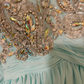 Blue A Line Sweetheart Neck Rhinestone Chiffon Satin Prom Dresses 16th Birthday Dresses SH4638