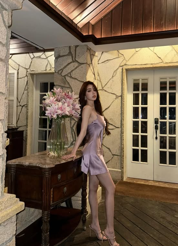 Cute Purple Spaghetti Strap Satin Short Homecoming Dress Vacation Dress SH5195