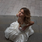 White Elegant Mermaid V Neck Satin Long Prom Dress Wedding Dress SH4616