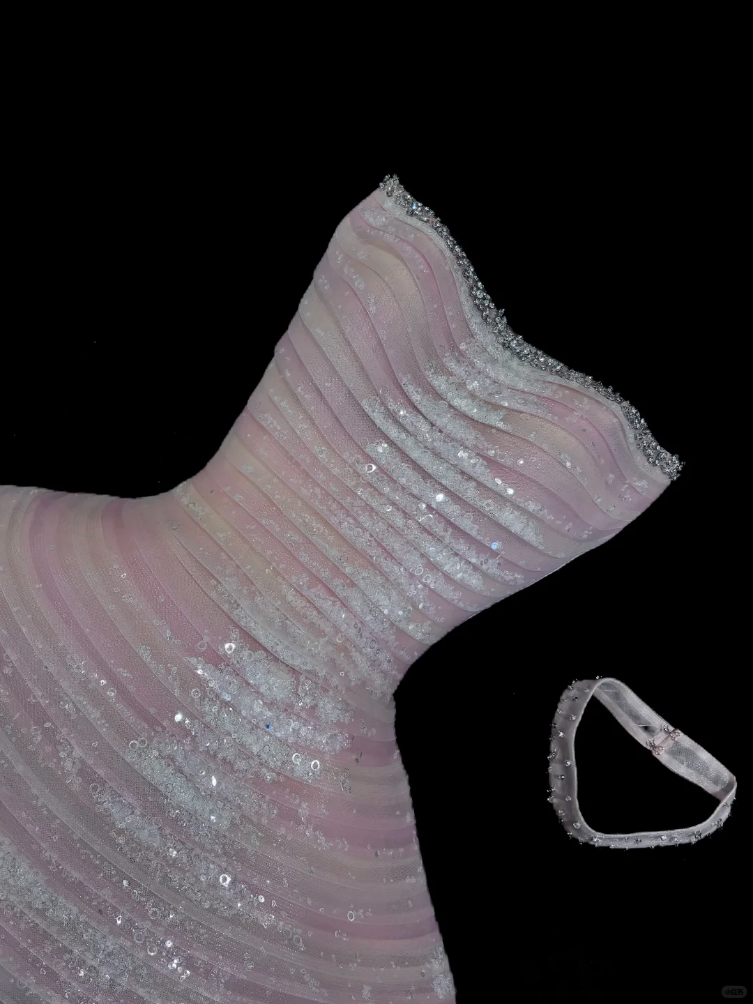 Sweety A Line Strapless Pink Layered Sequin Short Homecoming Dresses Birthday Dresses SH5043