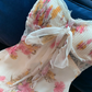 Summer Print Floral A Line Chiffon Short Prom Dress Homecoming Dress SH7176