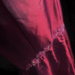 Retro Burgundy Mermaid Straps Appliques Satin Prom Dress Evening Dress SH3330