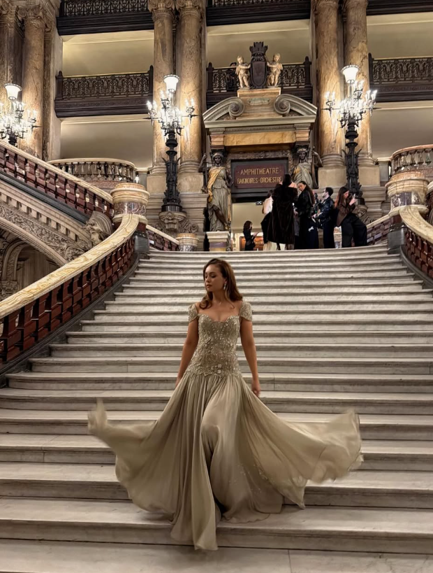 Luxurious A Line Exquisite Beaded Satin Long Graduation Prom Dress Wedding Guest Dress SH5429