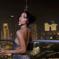 Grey Sheath Halter Sequin Velvet Long Prom Dress Birthday Dress Evening Dress SH4271