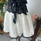 Cute A Line Strapless Bow Black White Lace Short Homecoming Dress Cocktail Dress SH3002