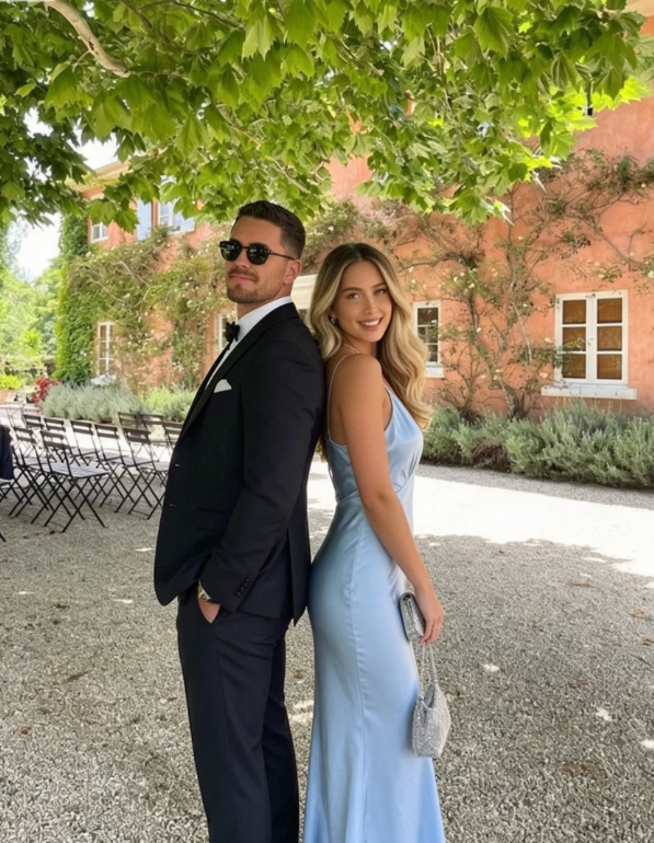 Simple Light Blue Long Prom Dresses  SH868