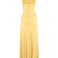 Spaghetti Strps Yellow Slit Long Prom Dress SH1033