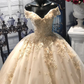 champagne ball gown prom dress Quinceanera Dresses MK0998