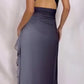 Charming Straps Navy Blue Ombre Long Backless Prom Dress Evening Dress SH1145
