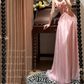 Classy A Line Sweetheart Neck Floral Chiffon Long Prom Dresses SH4634