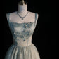 Elegant A Line Strap Appliques Satin Tulle Prom Dress Graduation Prom Dress SH2498