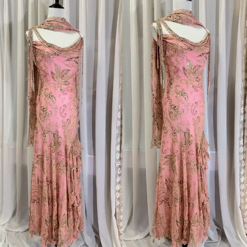 Gentle Mermaid Spaghetti Strap Beaded Ruffle Chiffon Prom Dress Graduation Prom Dress SH2665