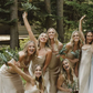 Simple Silk Satin Cowl Neck Spaghetti Strap Popular Tea Length Bridesmaid Dresses SH5587
