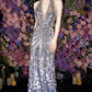 Stunning A Line V Neck Sequin Open Back Prom Dress Vacation Dress SH4139