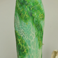 Unique Sheath Halter Green Print Floral Chiffon Open Back Long Prom Dress Formal Dress SH3866