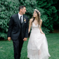 Pretty A Line Spaghetti Strap White Lace Tulle Long Prom Dress Wedding Dress SH4706