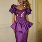 Unique Purple Short Prom Dress, Formal Evening Dress T1496