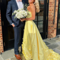 Yellow Prom Dress Long, Prom Dresses P4681