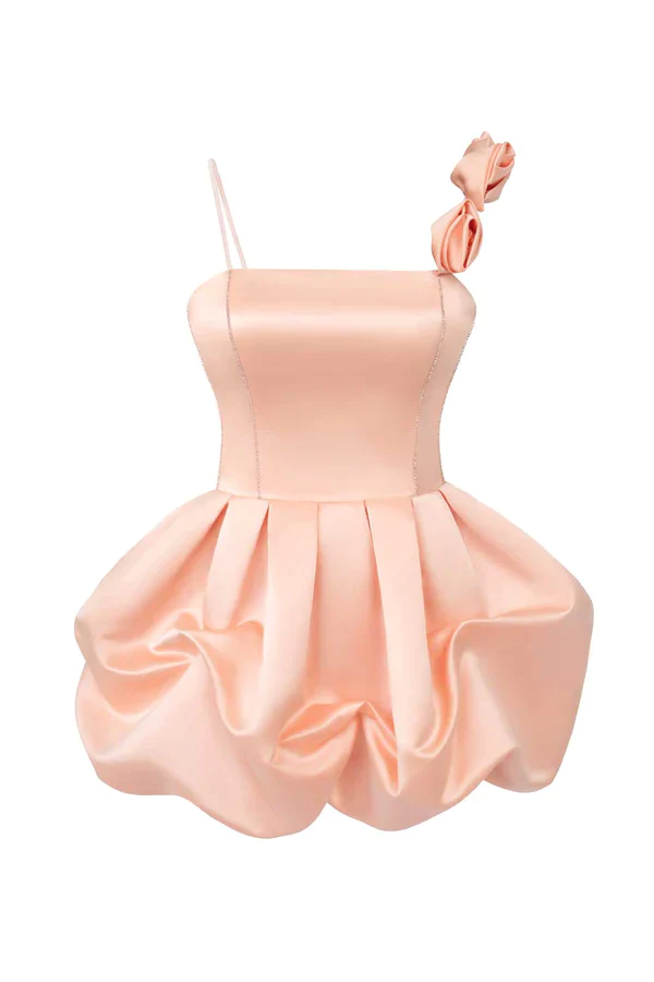 Cute Pink Ruffles Short Prom Dress Homecoming Dress SH1151