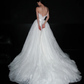 Beautiful Gentle Ball Gown Sweetheart Neck White Lace Long Wedding Dress SH6617