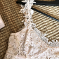 White A Line Strap Lace Short Prom Dress Homecoming Dress SH7184