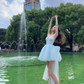 Baby Blue A Line Sweetheart Neck Tulle Short Homecoming Dress Birthday Dress with Bow SH3643