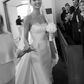 Stunning Ball Gown Strapless White Lace Satin Long Wedding Dress SH4695