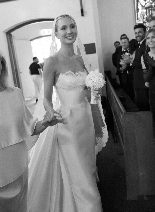 Stunning Ball Gown Strapless White Lace Satin Long Wedding Dress SH4695