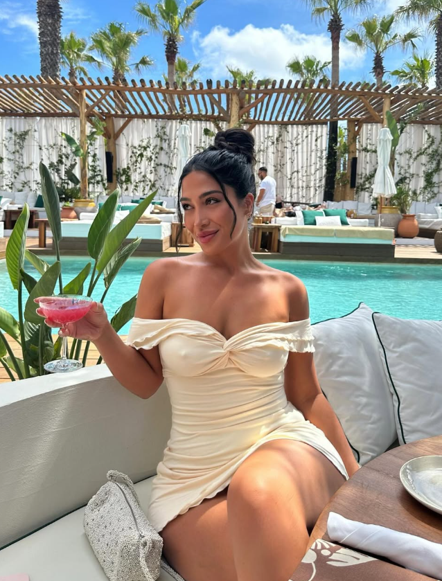 Simple Light Apricot A Line Off the Shoulder Satin Short Outfit Party Dress Vacation Dress SH3521