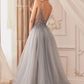 Pink Gentle  Exquisited Beaded Tulle Prom Dress Long Prom Dresses Evening Dress S405