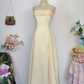Vintage Red Simple A Line Spaghetti Strap Chiffon Satin Prom Dress Outfits SH4953