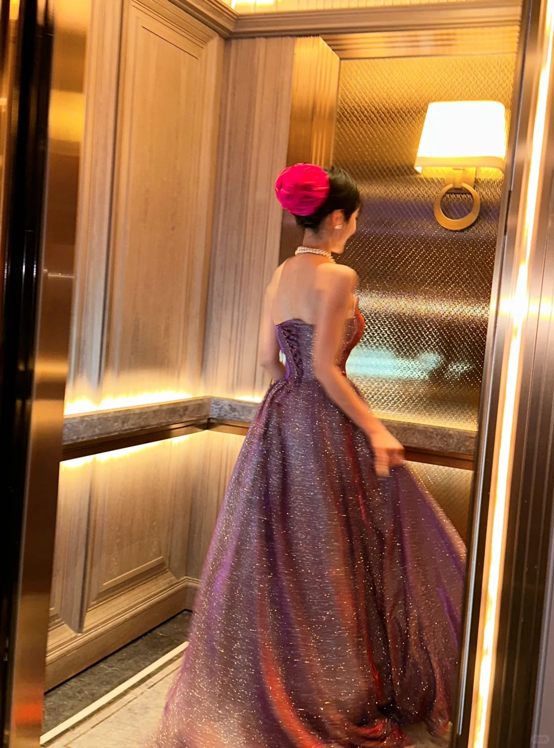 Shiny A Line Sweetheart Neck Purple Sequin Long Sweep Party Dress Evening Dress SH3061