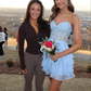 Cute A Line Sweetheart Neck Corset Appliques Baby Blue Tulle Short Homecoming Dress SH2310