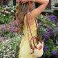 Fitted Sheath V Neck Yellow Satin Short Homecoming Dress with Ruched SH7915