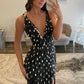 Fashionable Mermaid V Neck Black Sequins Long Prom Dress with Split Front SH7629