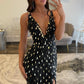 Fashionable Mermaid V Neck Black Sequins Long Prom Dress with Split Front SH7629