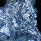 Cute A Line Straps Blue Print Flower Tulle Short Homecoming Dress Cocktail Dress SH3233