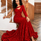 Black Girl Prom Dresses One Shoulder Mermaid Red Prom Dresses | Cheap Sequins Evening Gowns Q0140