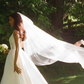 Classic Elegant A Line Sleeveless White Satin Long Wedding Dress SH5218