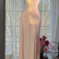 Fairy Elegant A Line Beaded Chiffon Long Graduation Prom Dress SH5344