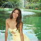 Cute Yellow A Line Sweetheart Neck Organza Short Prom Dress Homecoming Dress SH4389