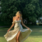 Mermaid Split Front Prom Dress Simple Evening Dress SH353