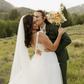 Ethereal Ball Gown Spaghetti Straps White Tulle Long Wedding Dress SH7148