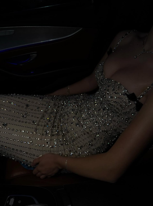 Sheath Spaghetti Straps Exquisite Rhinestone Tulle Long Prom Dress Evening Dress SH4628