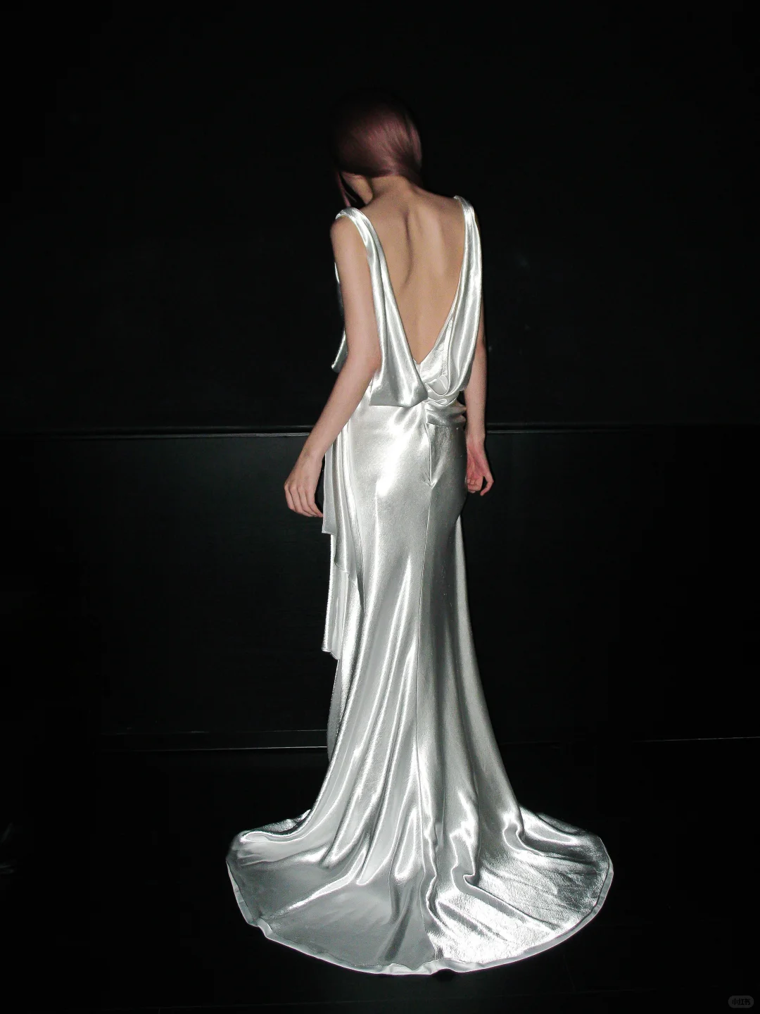 Classic White A Line Strapless Satin Simple Open Back Long Wedding Dress SH4712