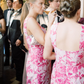 Pink Print Floral Sheath Straps Satin Long Bridesmaid Dress SH6320