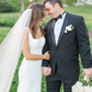 Simple White Sheath Straps Satin Long Sweep Train Wedding Dress SH1875